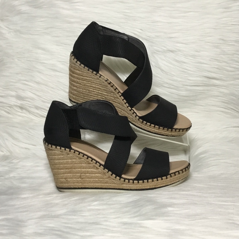 Dr. Scholl’s Vacay Wedge Sandal, Black, US 9.5M/EUR 39.5